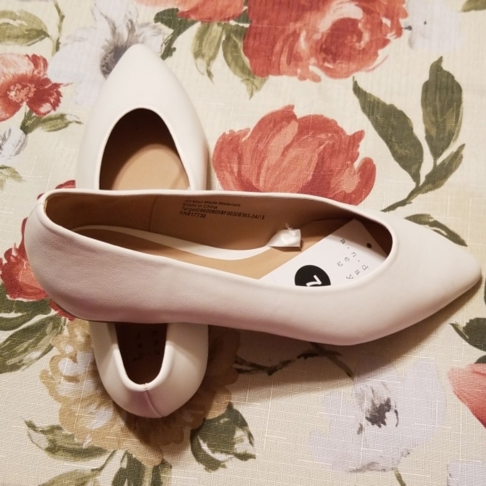 A New Day Cream Colored Cami Flats
